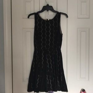 Black Hexagon Dress